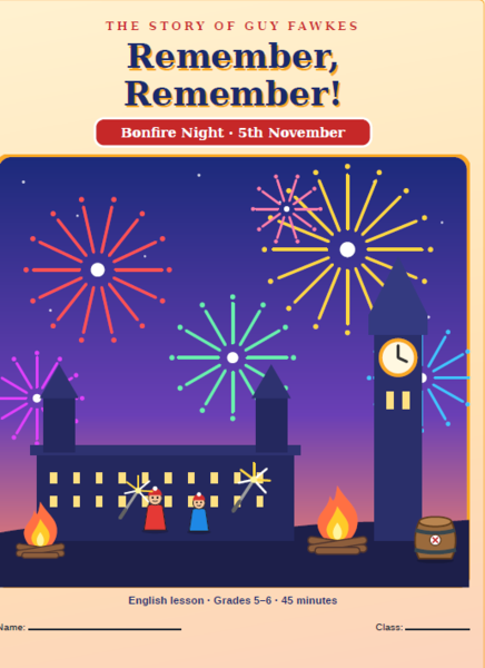 Guy Fawkes Day- kompletna lekcja