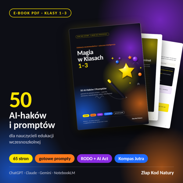 E-book dla nauczycieli: Magia w klasach 1-3. 50 gotowych promptów AI i rozwiązań edukacyjnych