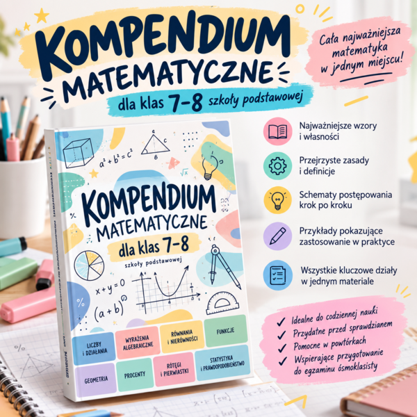 📘 KOMPENDIUM MATEMATYCZNE DLA KLAS 7–8