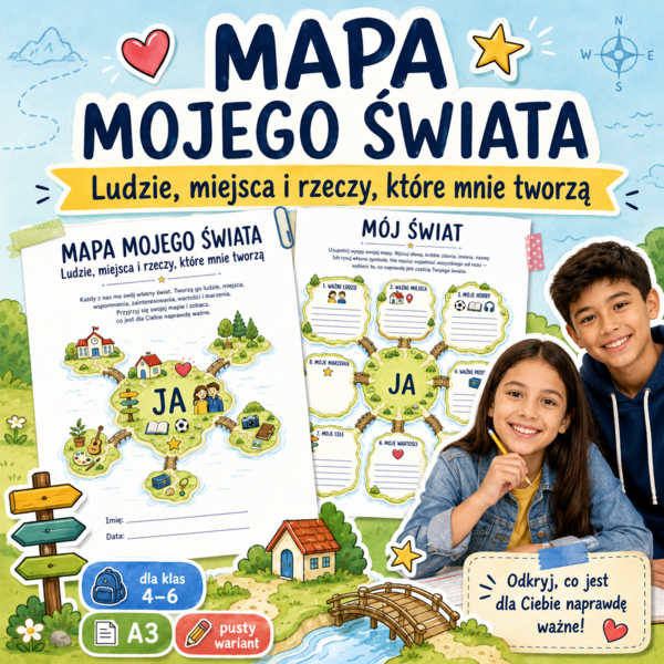 Mapa mojego świata — ludzie, miejsca i rzeczy, które mnie tworzą