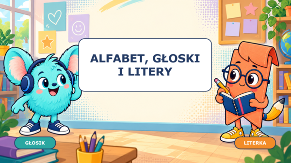 „Alfabet, głoski i litery” – komiksowa prezentacja dla klasy 4