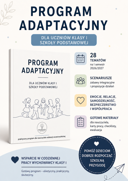 program adaptacyjny dla uczniów kl. I szkoły podstawowej