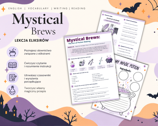Mystical Brews – Lekcja eliksirów | Halloween – język angielski