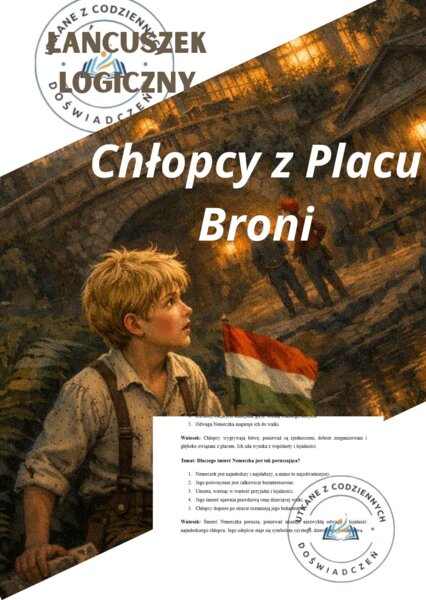 Karta pracy: 5 kroków do sedna – łańcuszek logiczny  („Chłopcy z Placu Broni”)