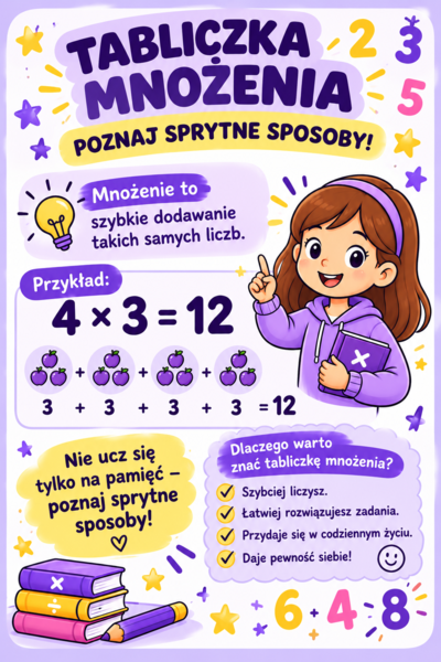 Gazetka szkolna - mnożenie