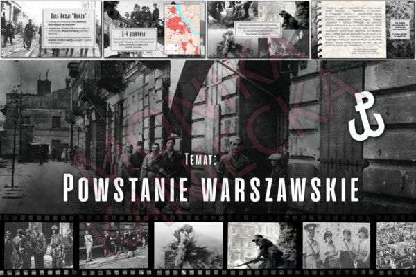 Powstanie warszawskie - prezentacja historia klasa 8