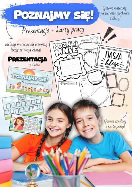 Poznaj mnie - prezentacja + karty pracy
