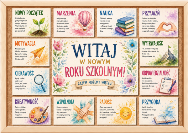 Gazetka szkolna – Witaj w nowym roku szkolnym!