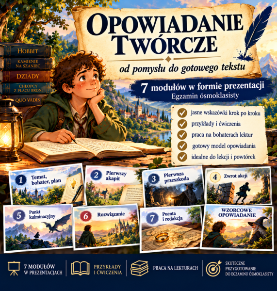 Opowiadanie twórcze od A do Z- 7 modułów