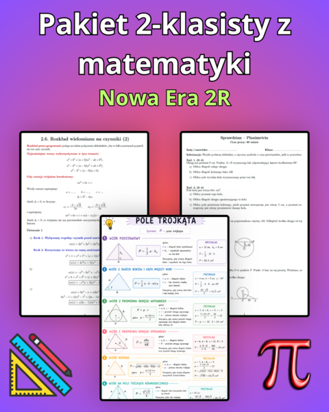 Pakiet 2-klasisty z matematyki - NE 2R