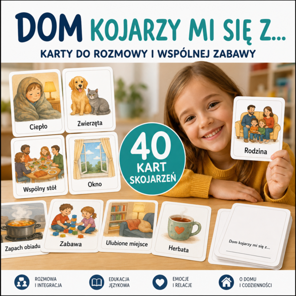 Dom kojarzy mi się z… — 40 kart skojarzeń