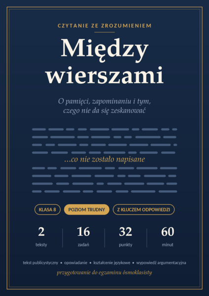 Czytanie ze zrozumieniem klasa 8
