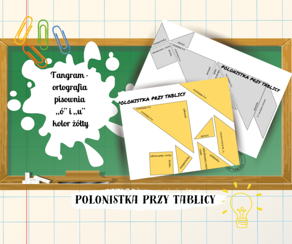 Tangram ortograficzny u-ó ortografia