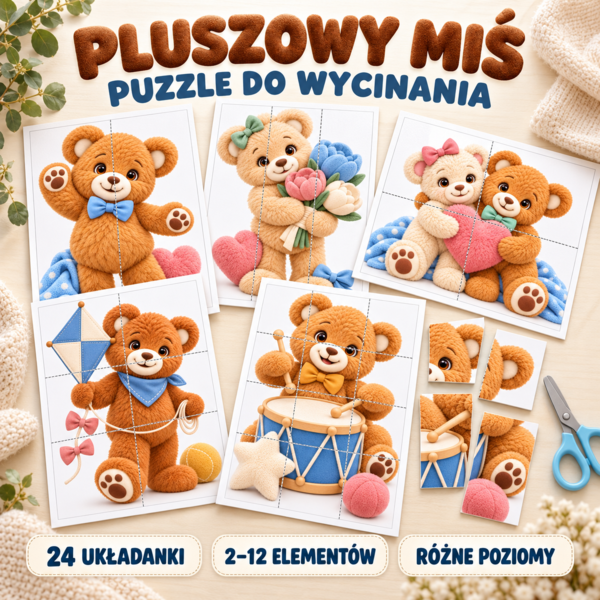Pluszowy Miś - puzzle