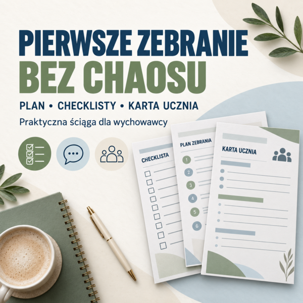 Pierwsze zebranie bez chaosu – plan, checklisty i karta poznania ucznia