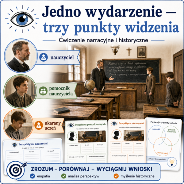 Jedno wydarzenie — trzy punkty widzenia