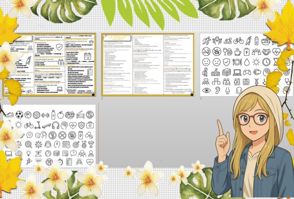 Sketchnotka/notatka - dla ucznia i przypomnienie dla nauczyciela w pdf. Temat "Jak przekonać innych do aktywności fizycznej-kampania?". Edukacja zdrowotna. Klasa 7.