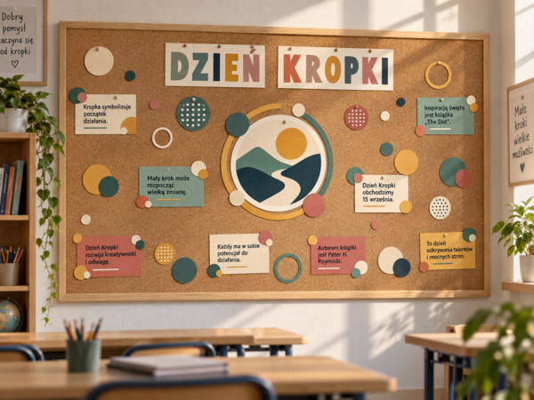 Dzień Kropki – dekoracja na tablicę szkolną / P06