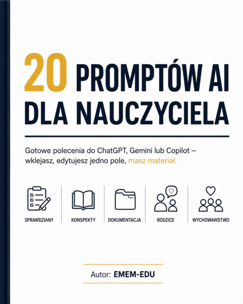 20 promptów AI dla nauczyciela — gotowe do wklejenia - RÓŻNE PRZEDMIOTY