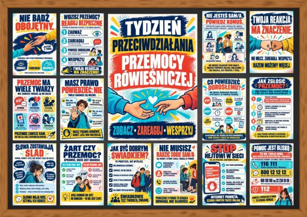 Tydzień przeciwdziałania przemocy rówieśniczej - gazetka szkolna