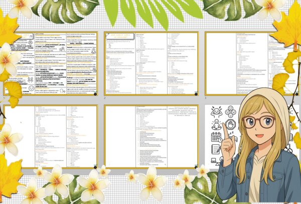 Sketchnotka/notatka - dla ucznia i przypomnienie dla nauczyciela w pdf. Temat " Jak radzić sobie ze stresem?". Edukacja zdrowotna. Klasa 5.