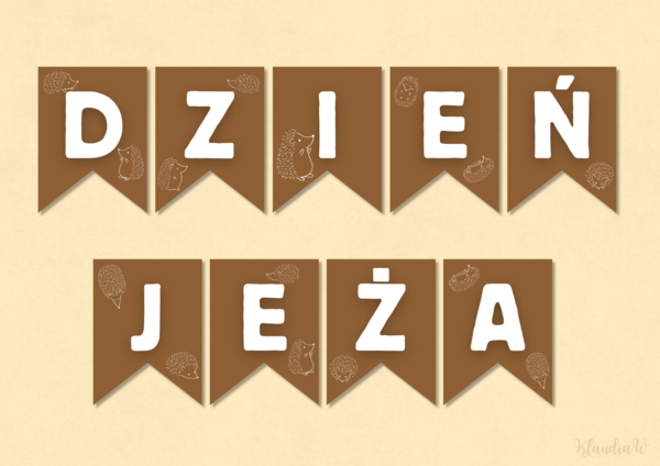 DZIEŃ JEŻA - GIRLANDA