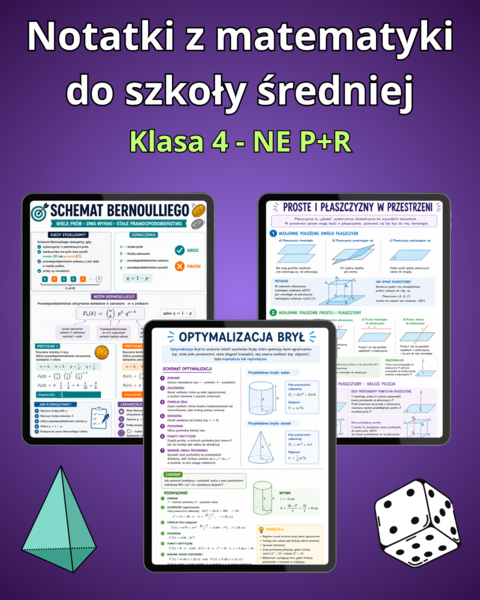 Notatki z matematyki do 4 klasy - Nowa Era 4R