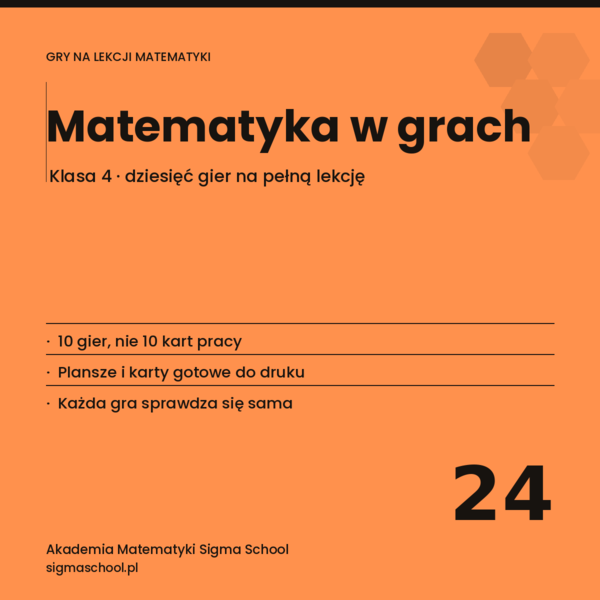 Matematyka w grach. Klasa 4 i lekcje na zastępstwo