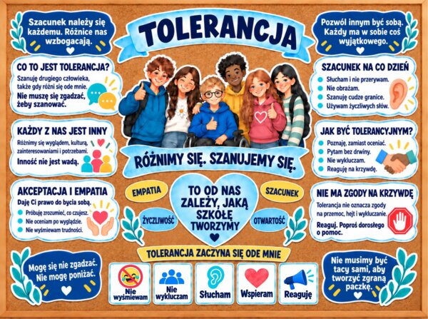 „Tolerancja zaczyna się ode mnie” - zestaw materiałów na gazetkę