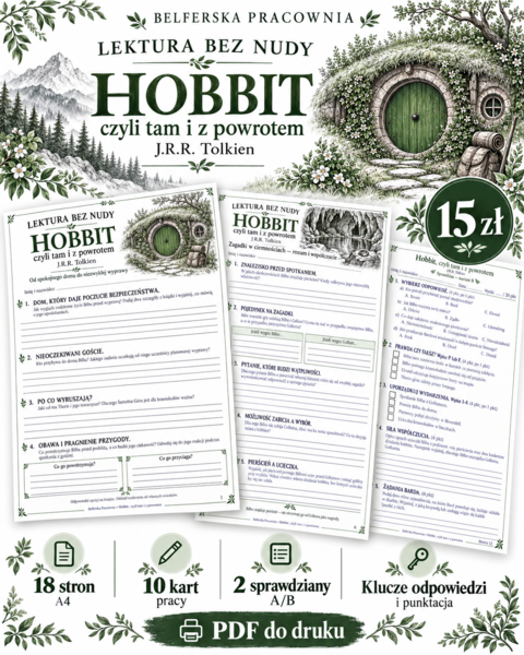 🚪🐉 Od spokojnej nory do Samotnej Góry — "Hobbit"w serii LEKTURA BEZ NUDY!