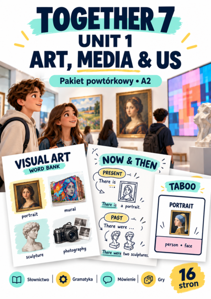 Together 7 Unit 1 – Art, Media & Us | Pakiet powtórkowy A2