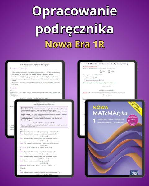 Opracowanie podręcznika Nowa Era 1R