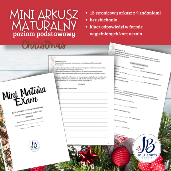 Mini Matura – Christmas | Język angielski – poziom podstawowy
