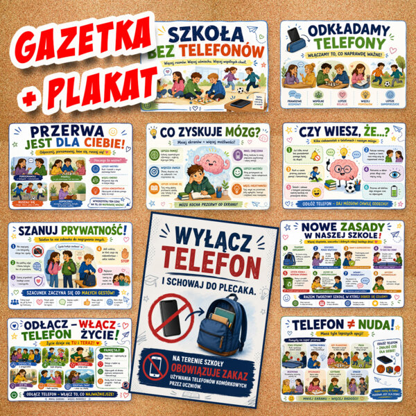 Szkoła bez telefonów - gazetka