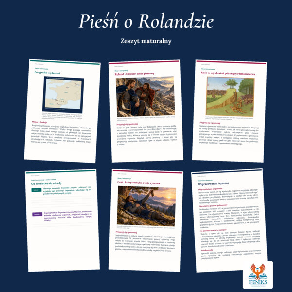 Pieśń o Rolandzie | Zeszyt maturalny: szczegółowe omówienie, 62 zadania i klucz odpowiedzi