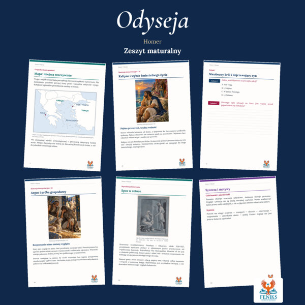 Odyseja — Homer | Zeszyt maturalny: szczegółowe omówienie, 120 zadań i klucz odpowiedzi