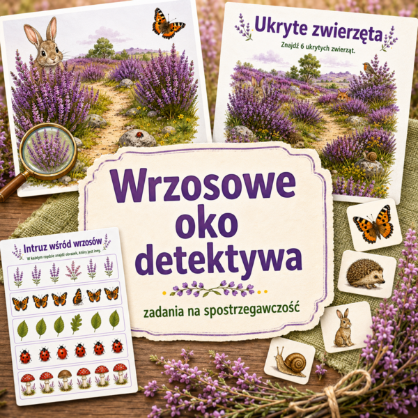 Wrzosowe oko detektywa – 20 zadań na spostrzegawczość