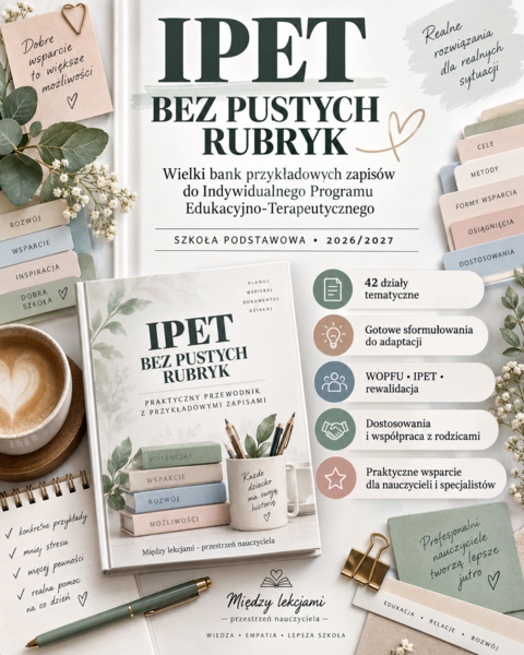 IPET BEZ PUSTYCH RUBRYK | Wielki bank przykładowych zapisów do Indywidualnego Programu Edukacyjno-Terapeutycznego