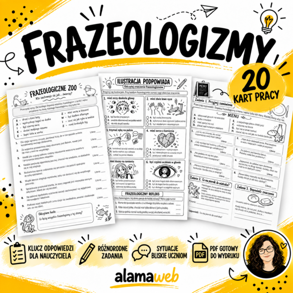 Frazeologiczne karty pracy.