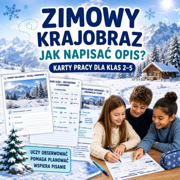 Od pierwszego planu po górskie szczyty — uczymy się opisywać zimowy krajobraz
