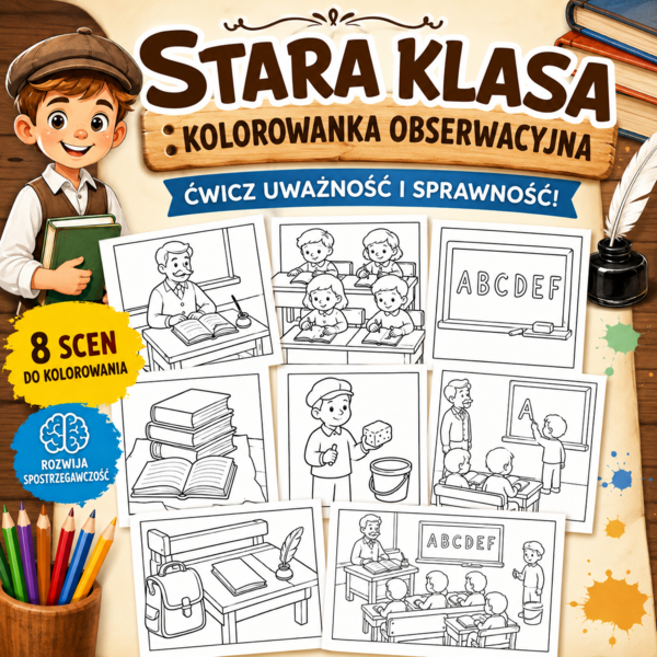 Stara klasa — kolorowanka obserwacyjna