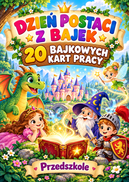 „20 BAJKOWYCH KART PRACY” 5 LISTOPAD - DZIEŃ BAJEK W PRZEDSZKOLU