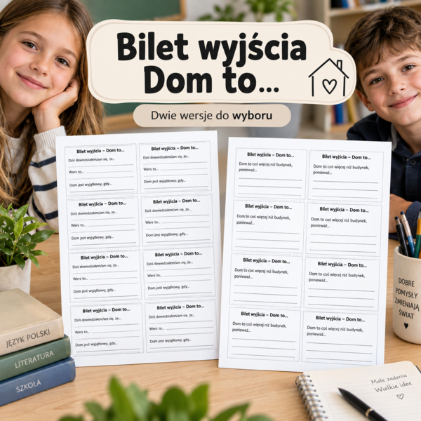 Bilet wyjścia „Dom to…”
