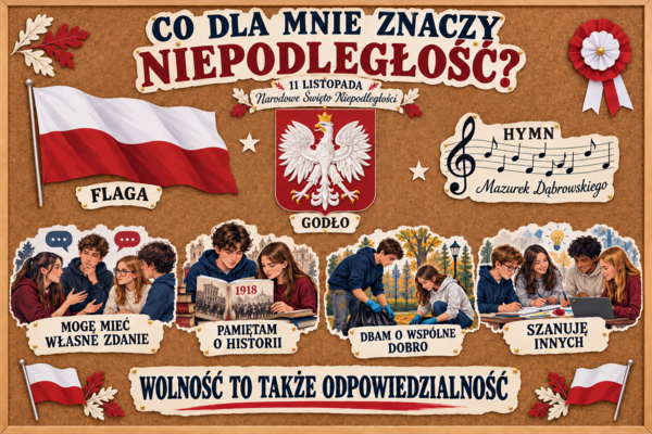 🇵🇱 Co dla mnie znaczy niepodległość? — gazetka dla klas 4–8 na Święto Niepodległości