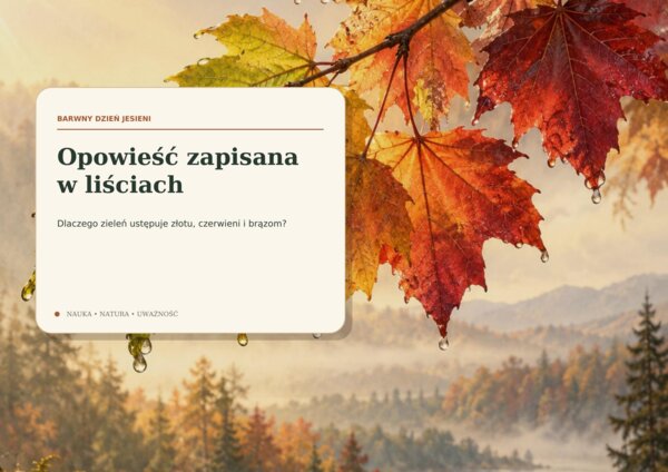Barwny dzień jesieni – dlaczego liście zmieniają kolor?