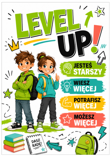 CZWARTA KLASA: MISJA – OGARNIAM ZMIANĘ! | gazetka + lekcja wychowawcza + adaptacja do klasy IV | 35 stron PDF