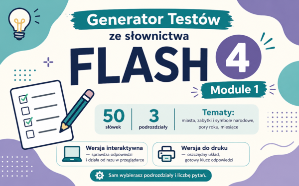 Generator testów Flash 4, Module 1