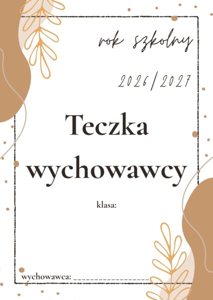 Teczka wychowawcy - przegródki 2026/2027