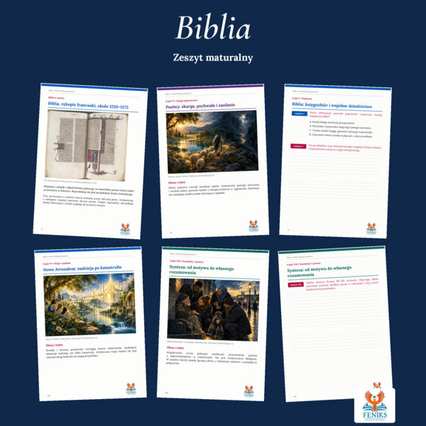 Biblia | Zeszyt maturalny: szczegółowe omówienie, 168 zadań i klucz odpowiedzi
