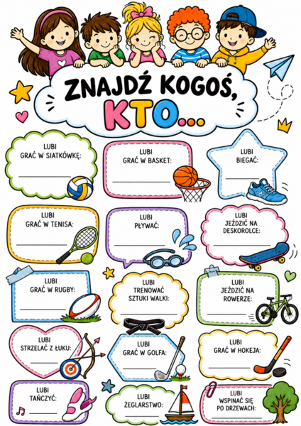 Znajdź kogoś, kto...